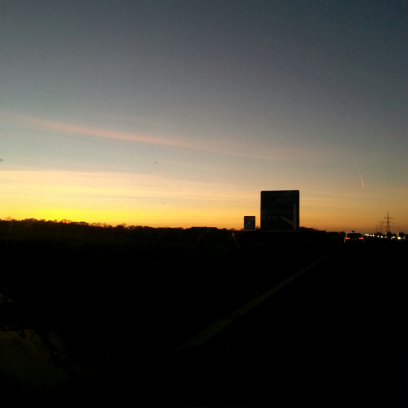 The motorway near Preston