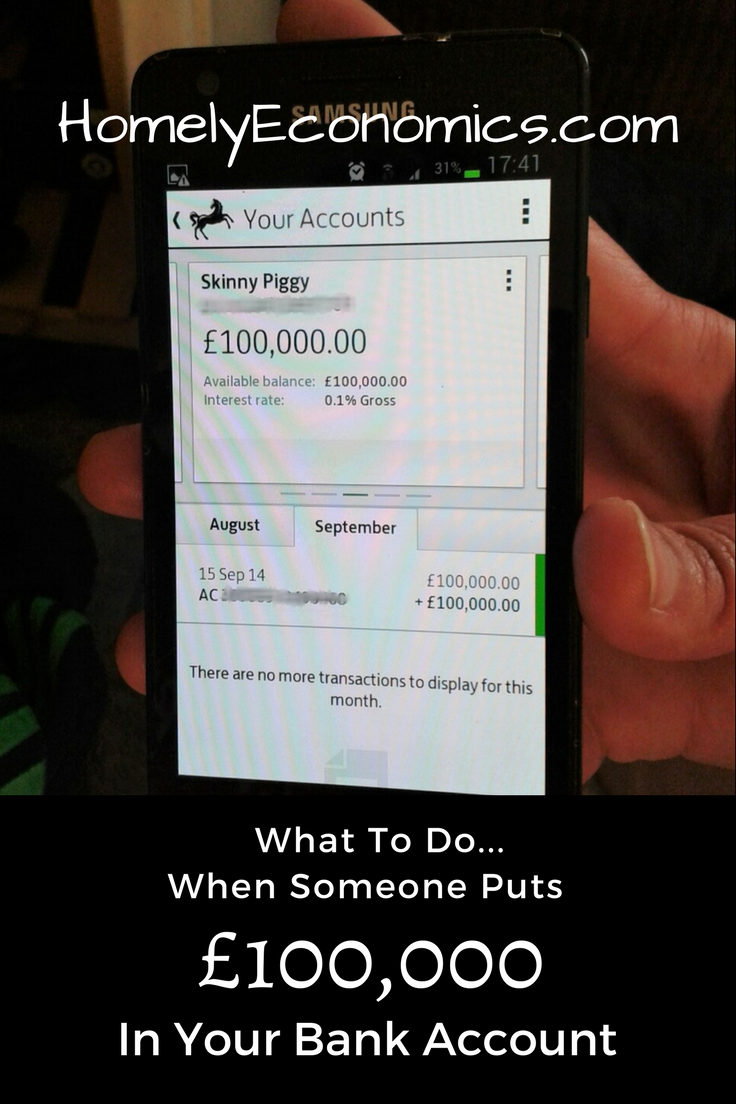 What to do when someone puts a payment into your account in error.