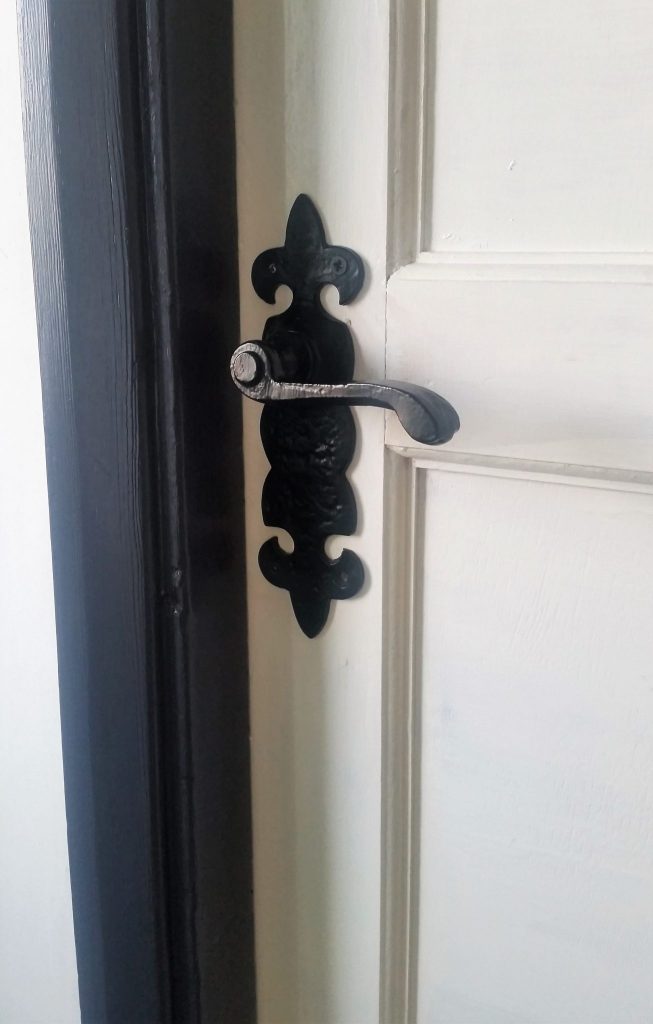 Click on the picture to read about our DIY door handle retrofit to a pair of reclaimed doors!