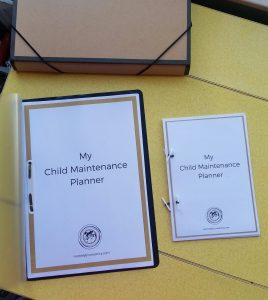 I've been testing different sizes for my Child Maintenance planner.