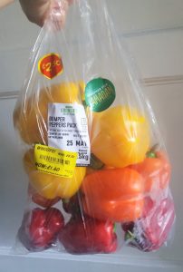 A big pack of peppers at a reduced price - one of 5 frugal things we did this week.