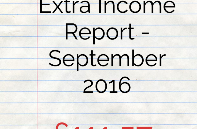 Here's our extra income report for September 2016 - click on the picture to read more about our income streams!