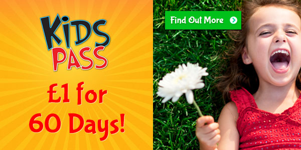 Get a 60 day Kids Pass trial for only £1! Click on the picture to read more about this amazing money-saving offer.