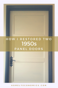 Restoring vintage 1950s panel doors - click on the picture to read how we tackled this DIY project!