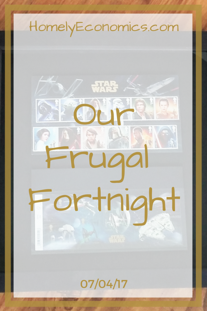 As an alternative to my regular 5 frugal things, here's our frugal fortnight's activities.