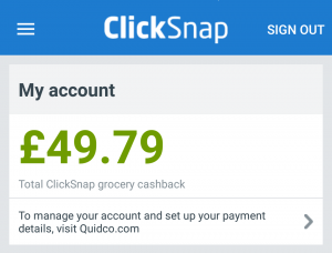 Quidco Clicksnap reviewed by Homely Economics