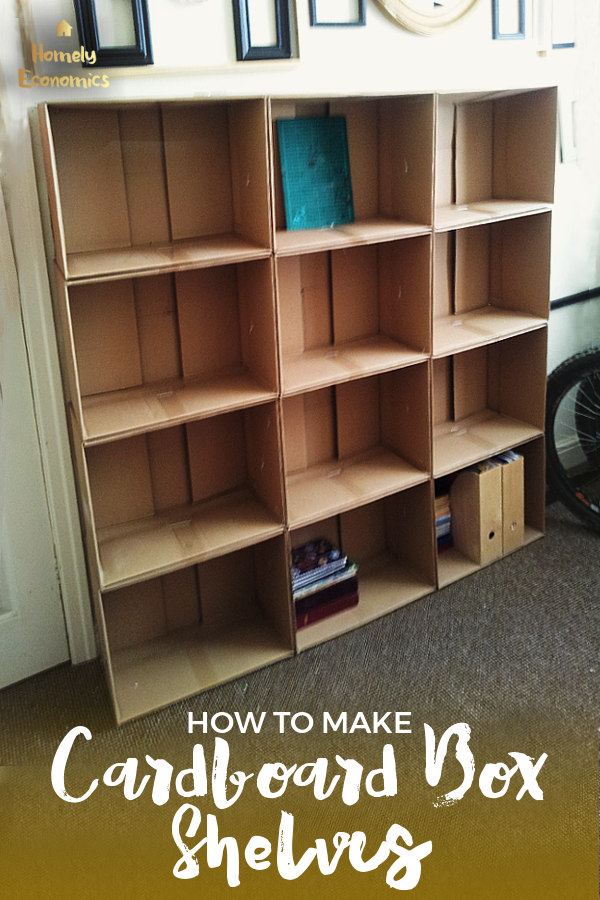 How To Make Cardboard Box Shelves