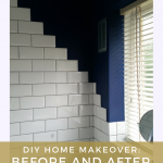 Here rare the before and after pictures of my DIY home makeover project! We've saved lots of money by doing our house renovation on our own - see what we've done!