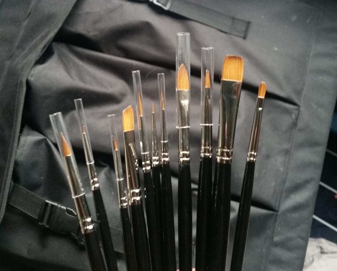 Pure sable brushes.