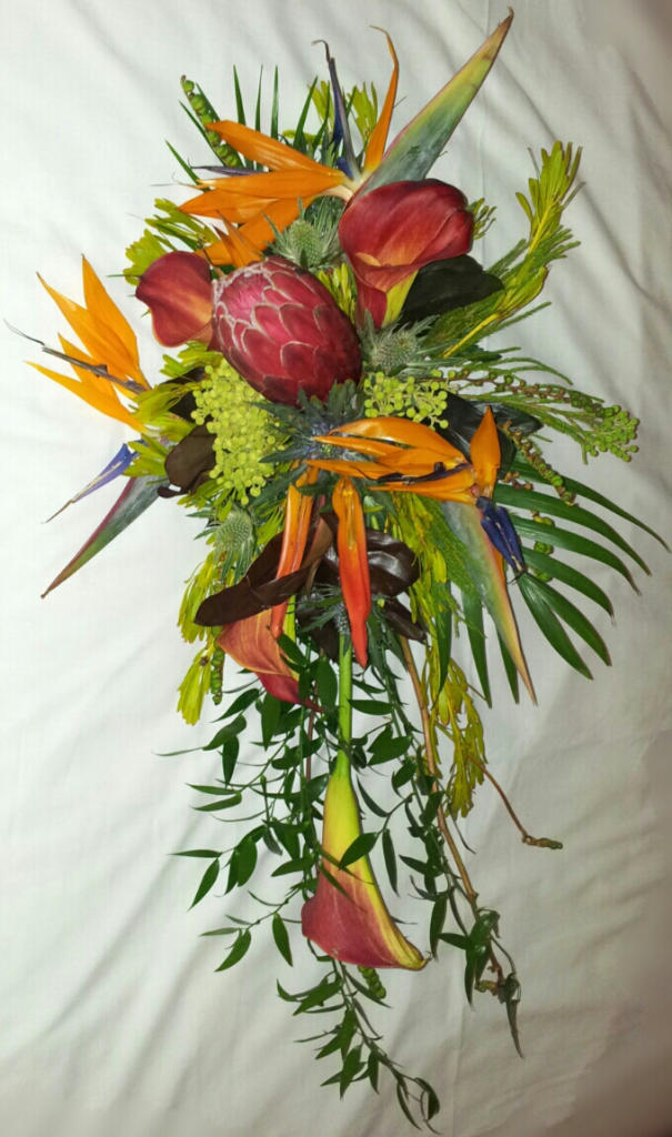 Strelitzia wedding bouquet