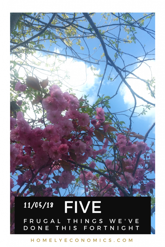 Five frugal things we've done for the fortnight of 11/05/18 - including looking after clothes, cars and kids over a bank holiday weekend!