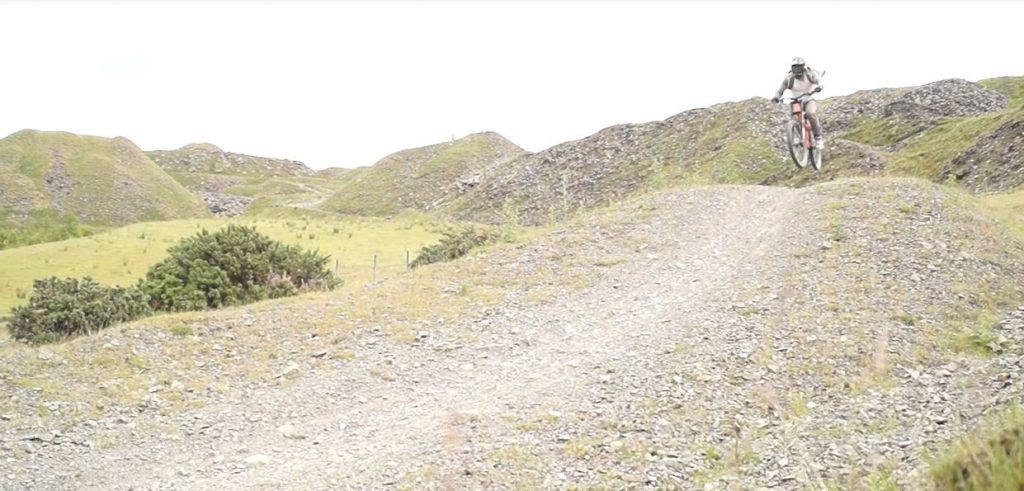 Lord Balders mountainbiking at Lee Quarry.